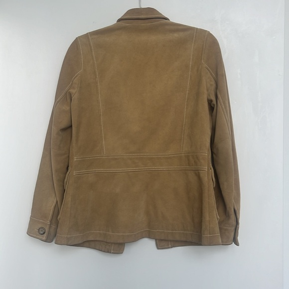 Gap Vintage Suede Jacket Tan S - Picture 12 of 16